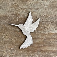 Handmade wooden DIY hummingbird cutout ready to paint or decorate