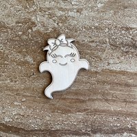 Handmade wooden DIY ghost cutout ready for paint or decorating