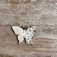 Handmade wooden DIY butterfly cutout ready to paint or decorate