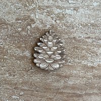 Handmade wooden DIY pine cone cutout ready for paint or decorating