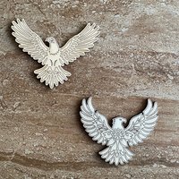 Handmade wooden DIY eagle cutout in two unique styles, ready to paint or decorate