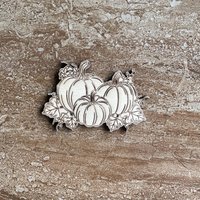 Handmade wooden DIY pumpkin cutout ready for paint or decorating