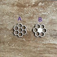 Handmade wooden DIY honey comb cutout in two unique styles, ready to paint or decorate