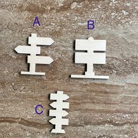 Handmade wooden DIY sign cutout in three unique styles, ready for paint or decorating