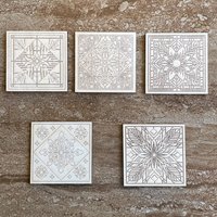 Handmade wooden DIY barn quilt cutout in five unique styles, ready for paint or decorating