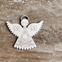 Handmade wooden DIY angel cutout in two unique styles, ready for paint or decorating