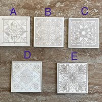 Handmade wooden DIY barn quilt cutout in five unique styles, ready for paint or decorating
