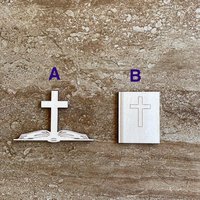 Handmade wooden DIY bible cutout in two unique styles, ready for paint or decorating
