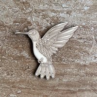 Handmade wooden DIY hummingbird cutout ready to paint or decorate