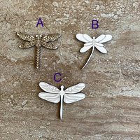 Handmade wooden DIY dragonfly cutout in three unique styles, ready to paint or decorate
