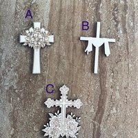 Handmade wooden DIY cross cutout in three unique styles, ready for paint or decorating