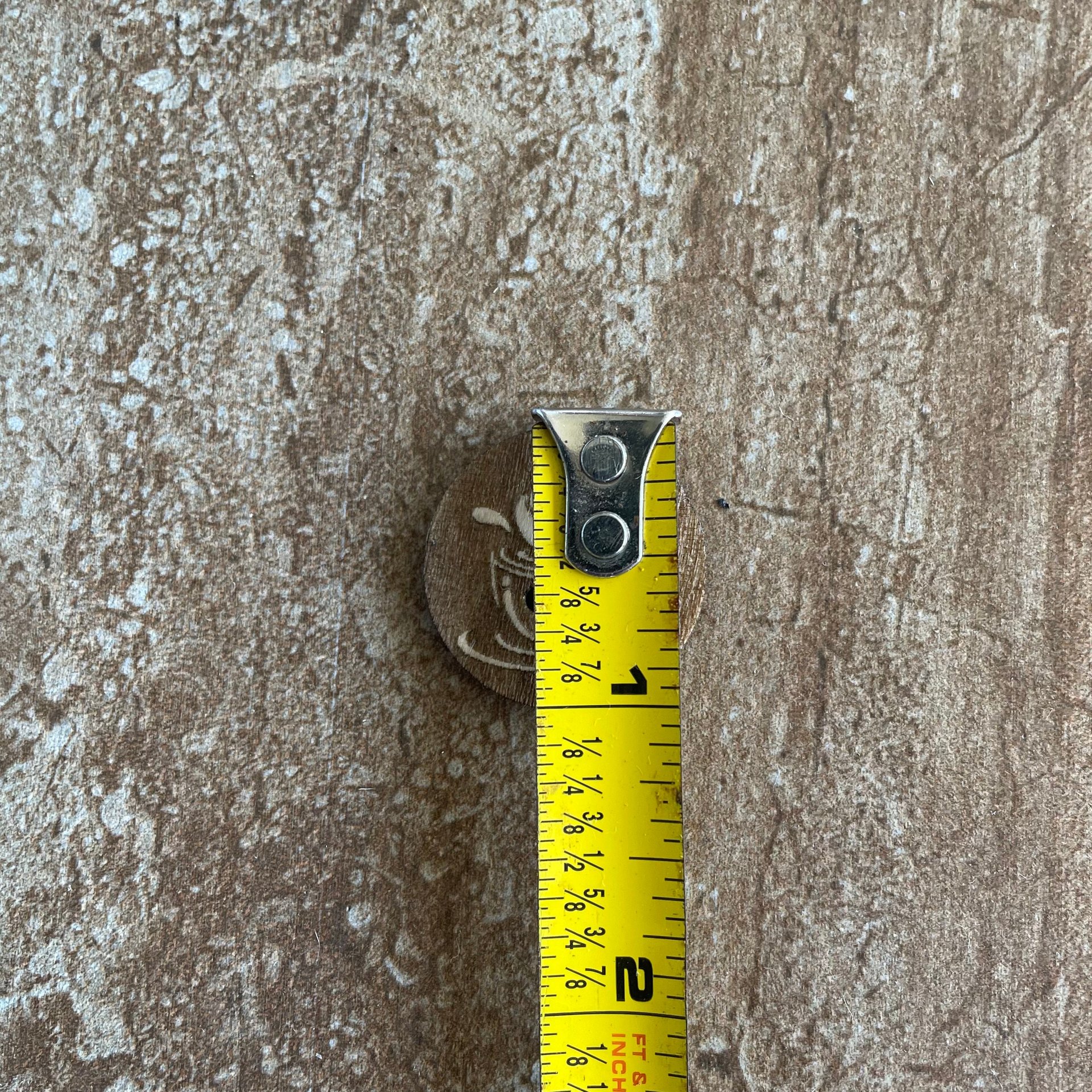 Handmade wood coffee mug buttons for crafts, sewing, and scrapbooking