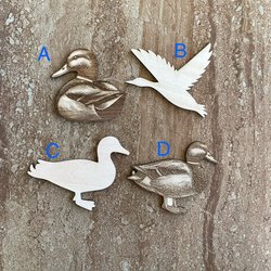 Handmade wooden DIY duck cutout in four unique styles, ready to paint or decorate