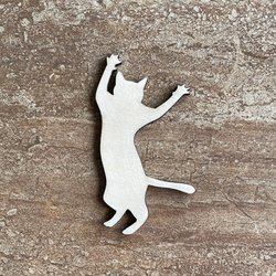 Handmade wooden DIY cat cutout ready to paint or decorate