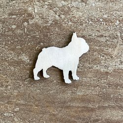 Handmade wooden DIY French Bulldog cutout ready to paint or decorate