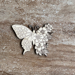 Handmade wooden DIY butterfly cutout ready to paint or decorate