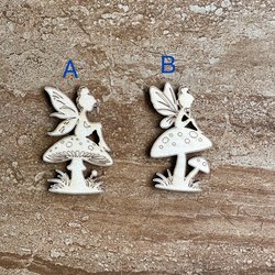Handmade wooden DIY fairy cutout in two unique styles, ready for paint or decorating
