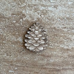 Handmade wooden DIY pine cone cutout ready for paint or decorating