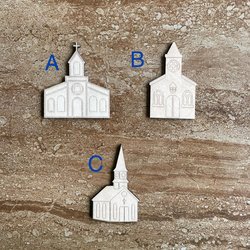 Handmade wooden DIY church cutout in three unique styles, ready to paint or decorate