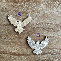 Handmade wooden DIY eagle cutout in two unique styles, ready to paint or decorate
