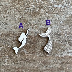 Handmade wooden DIY mermaid cutout in two unique styles, ready for paint or decorating