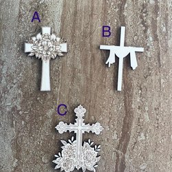 Handmade wooden DIY cross cutout in three unique styles, ready for paint or decorating