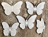 Handmade wooden DIY butterfly cutout in five unique styles, ready to paint or decorate