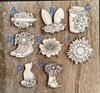 Handmade wooden DIY flower cutout in eight unique styles, ready for paint or decorating