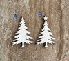 Handmade wooden DIY Christmas tree cutout in two unique styles, ready for paint or decorating