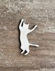 Handmade wooden DIY cat cutout ready to paint or decorate