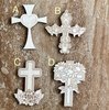 Handmade wooden DIY cross cutout in four unique styles, ready for paint or decorating