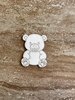 Handmade wooden DIY teddy bear cutout ready to paint or decorate