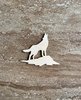 Handmade wooden DIY wolf cutout ready to paint or decorate