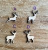 Handmade wooden DIY deer cutout in four unique styles, ready to paint or decorate