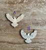 Handmade wooden DIY eagle cutout in two unique styles, ready to paint or decorate