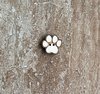 Laser-cut wood paw print buttons for sewing and scrapbooking