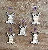 Handmade wooden DIY reindeer cutout in five unique styles, ready for paint or decorating
