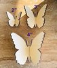 Handmade wooden DIY 3D butterfly cutout ready to paint or decorate