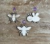 Handmade wooden DIY bee cutout in three unique styles, ready to paint or decorate
