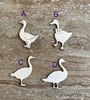 Handmade wooden DIY goose cutout in four unique styles, ready to paint or decorate