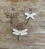 Handmade wooden DIY dragonfly cutout in three unique styles, ready to paint or decorate