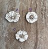 Handmade wooden DIY poppy flower cutout in three unique styles, ready for paint or decorating