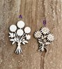 Handmade wooden DIY flower bouquet cutout in two unique styles, ready for paint or decorating
